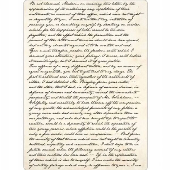 Darcy's Letter to Elizabeth Bennet Magnet - Picture 2 of 3